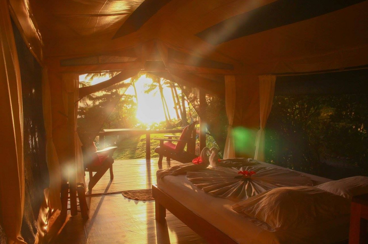 Morgenstund med guld i mund på La Leona ecolodge