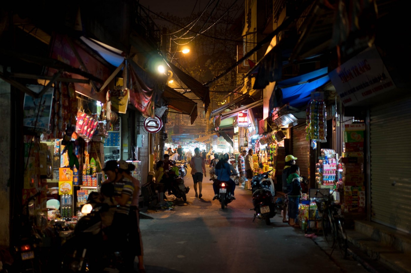 Det gamle kvarter i Hanoi