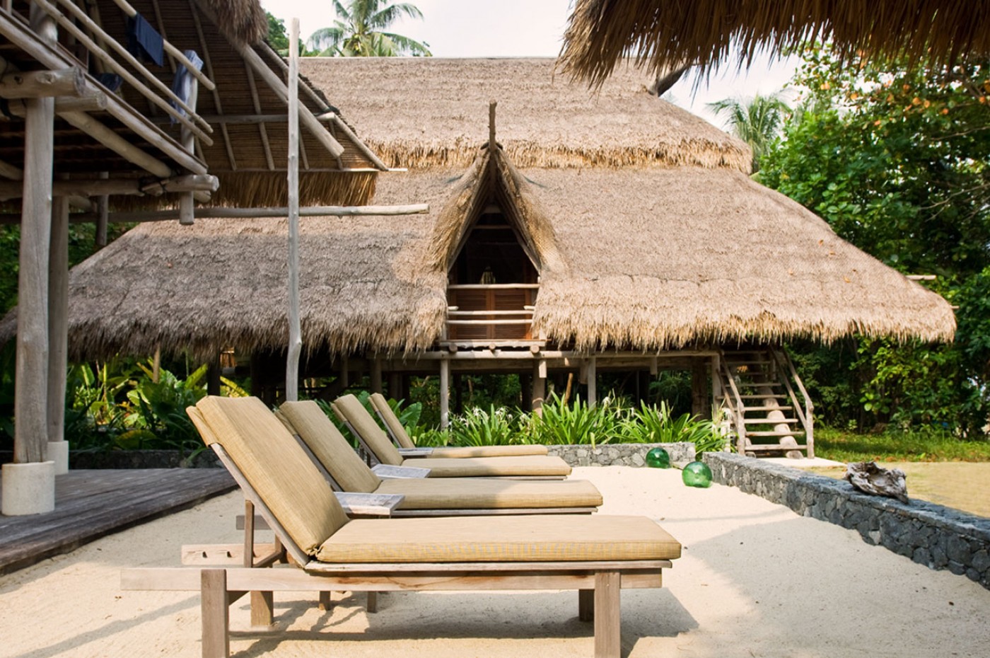 Nikoi outside bungalow