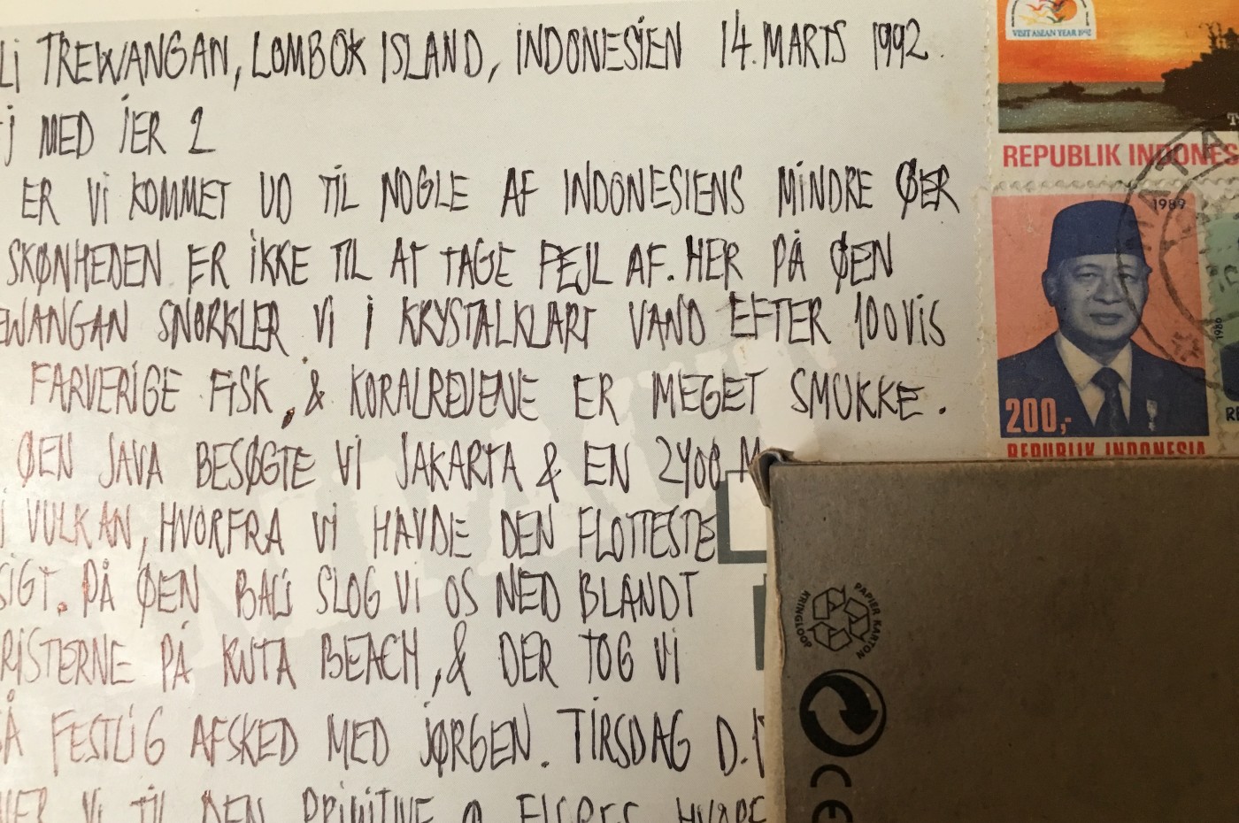 Postkort fra Indonesien