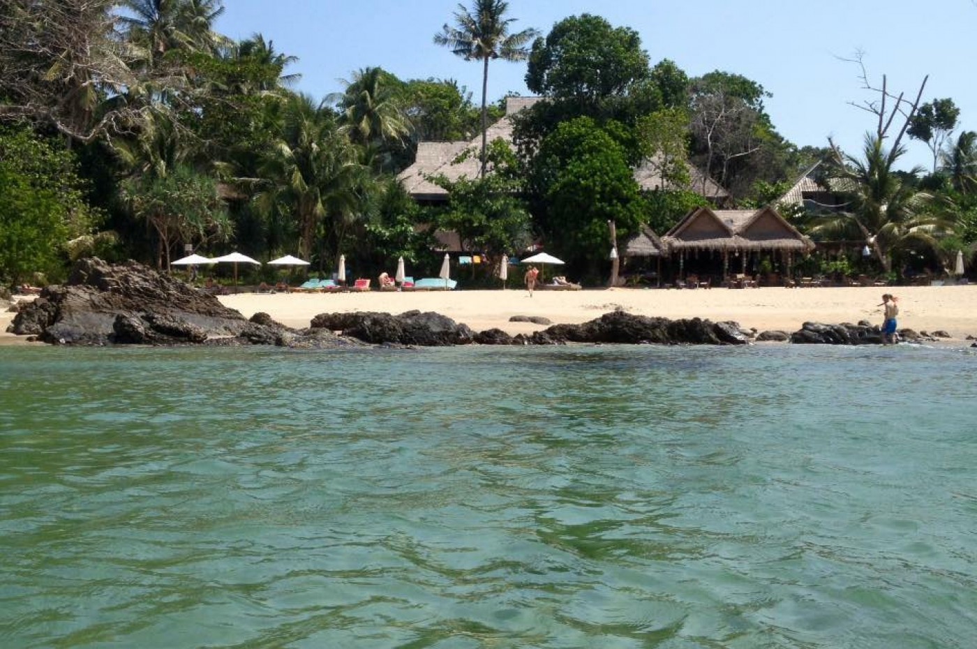 Narima Bungalows from the sea
