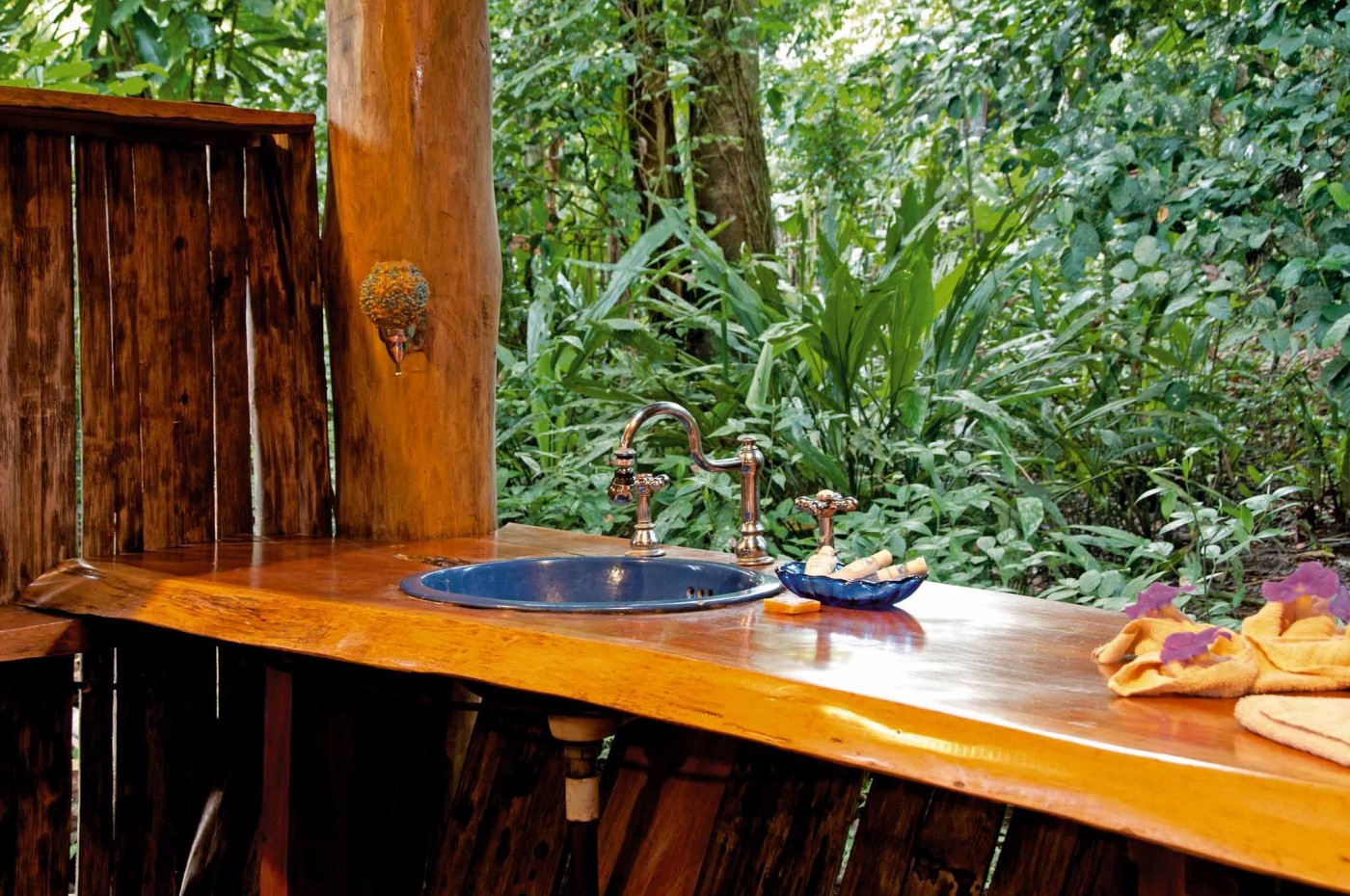 Ude i naturen på Treehouse Lodge