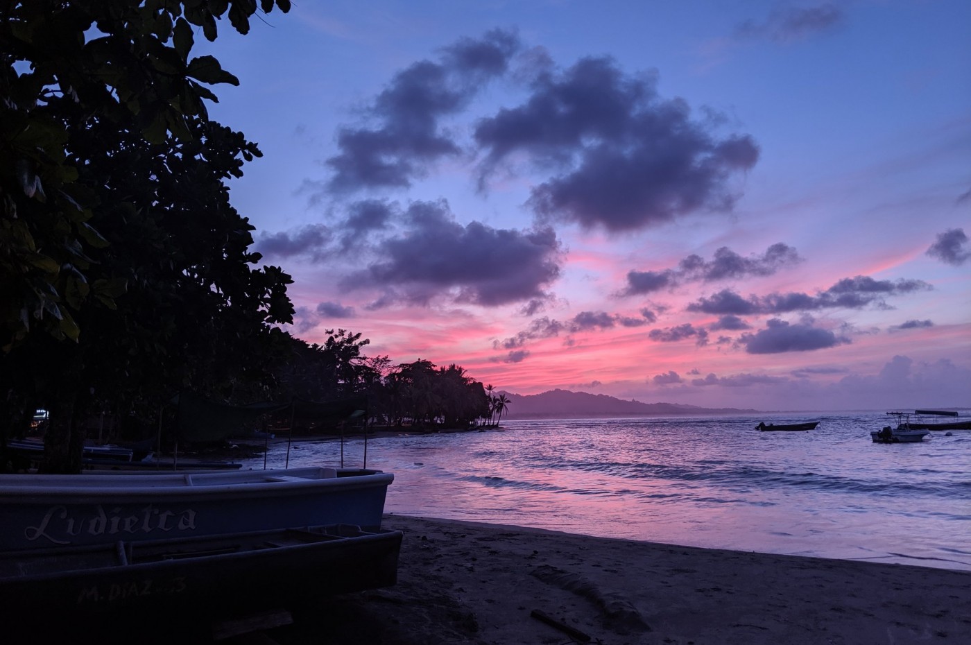 Aftenromantik ved Den Caribiske kyst