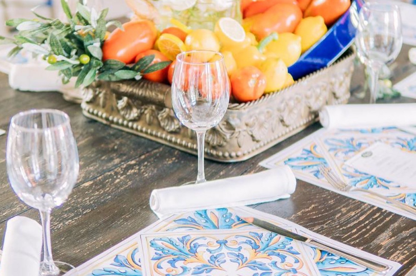 dækket bord på Billini Hotel, Santo Domingo, Den Dominikanske Republik