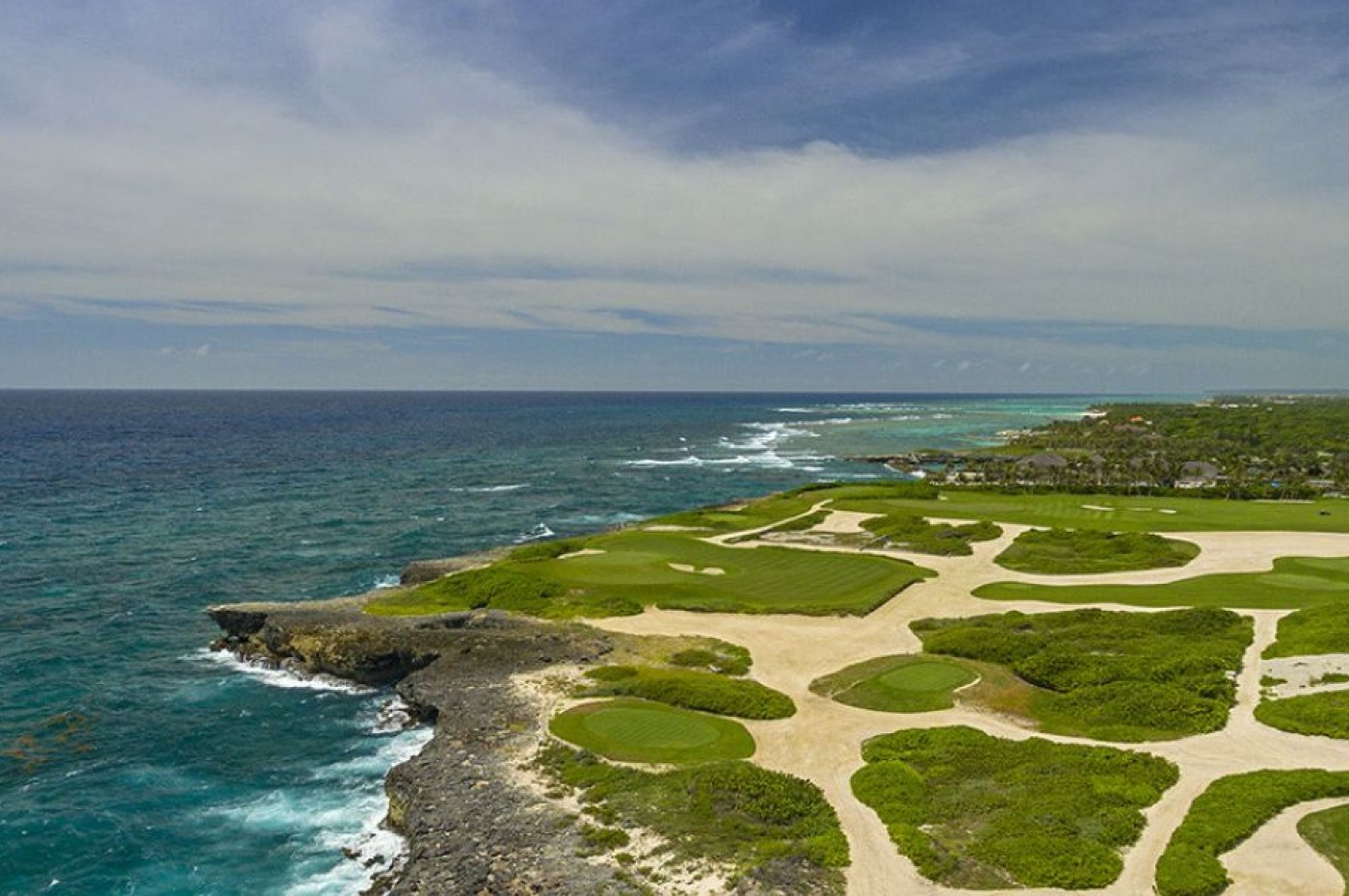 Golfbane ved havet på Tortuga Bay Hotel at Punta Cana Resort & Club, Punta Cana, Den Dominikanske Republik