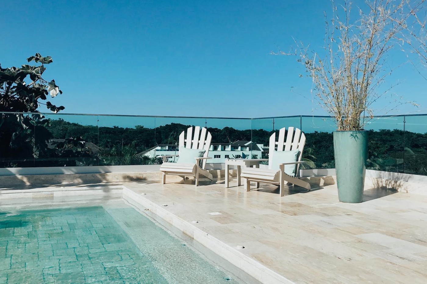 rooftop pool på Saman Boutique Hotel, Las Terrenas, Samana-halvøen