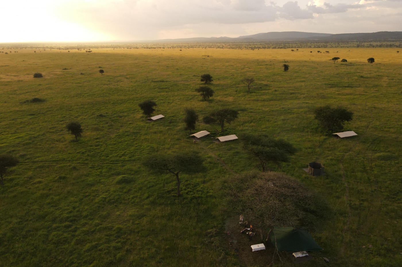 Solopgang, Wayo Serengeti Walking Camp, Serengeti, Tanzania