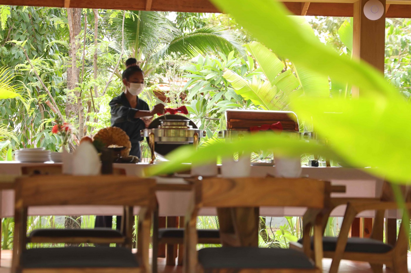restaurant and food at Smiling Gecko's Farmhouse Resort & Spa, Cambodja