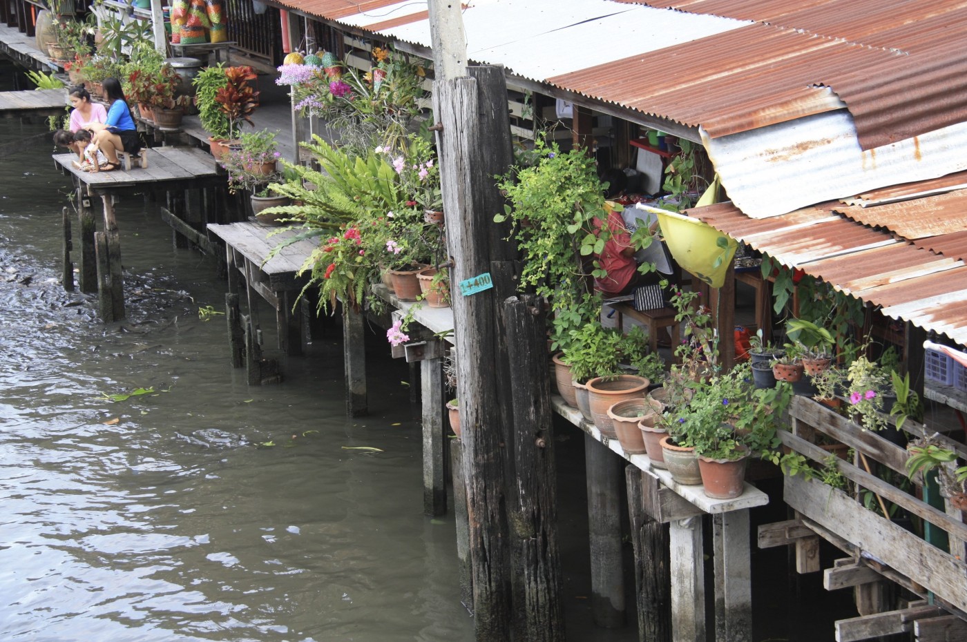 local communities on the canals bangkok thailand