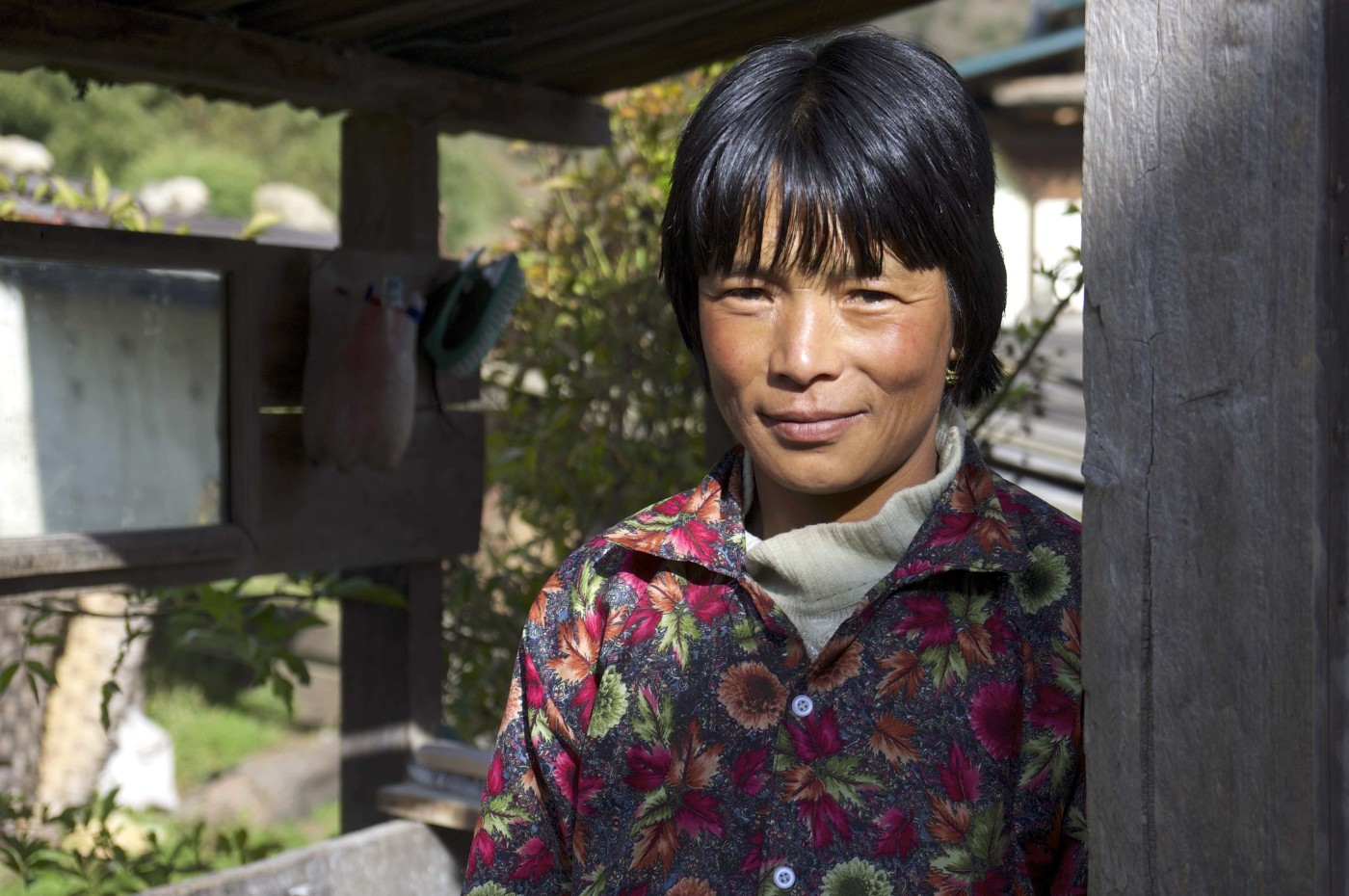 lokal kvinde, Haa Valley, Bhutan