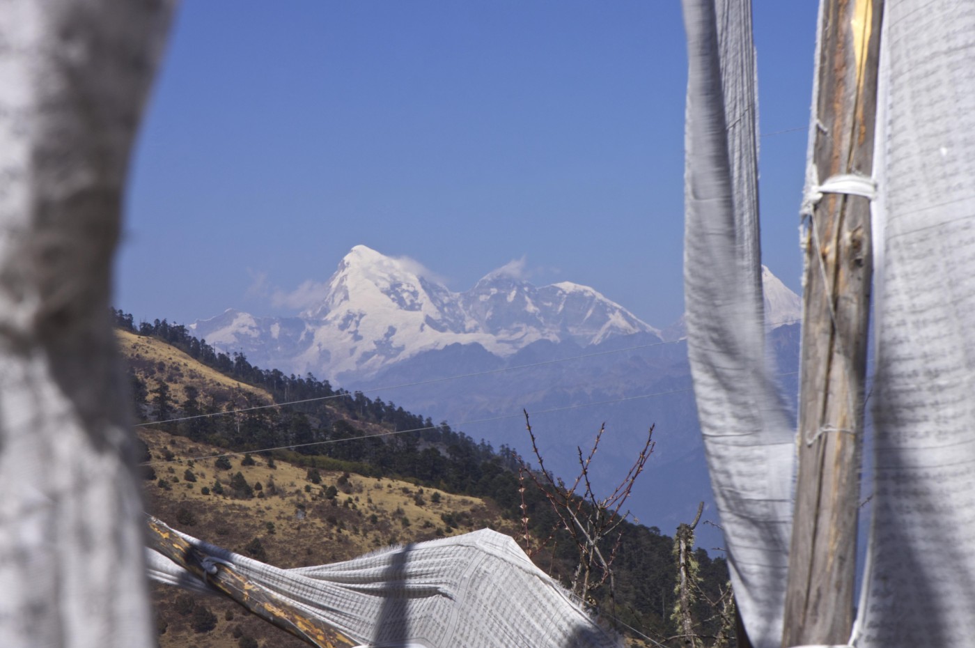 jomolhari bjerget, bhutan