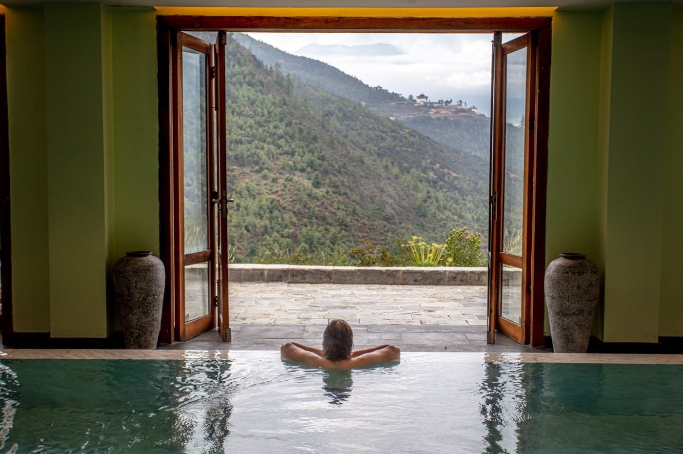 pool, Bhutan Spirit Sanctuary, Paro, Bhutan