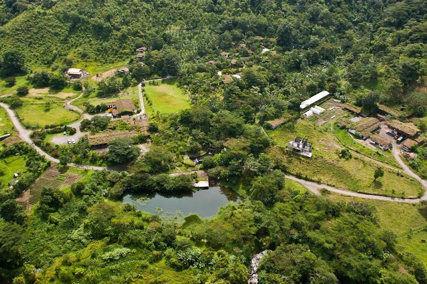 Aerial af Rancho Margot, Arenal, Costa Rica