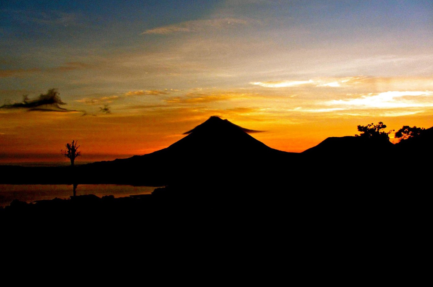 solnedgang over arenal vulkanen Rancho Margot, Arenal, Costa Rica