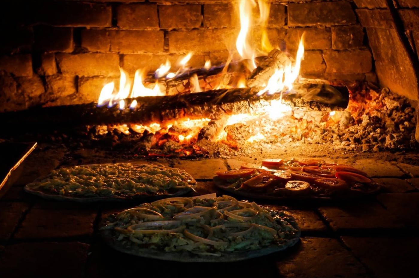 stenovn og pizza på Rancho Margot, Arenal, Costa Rica