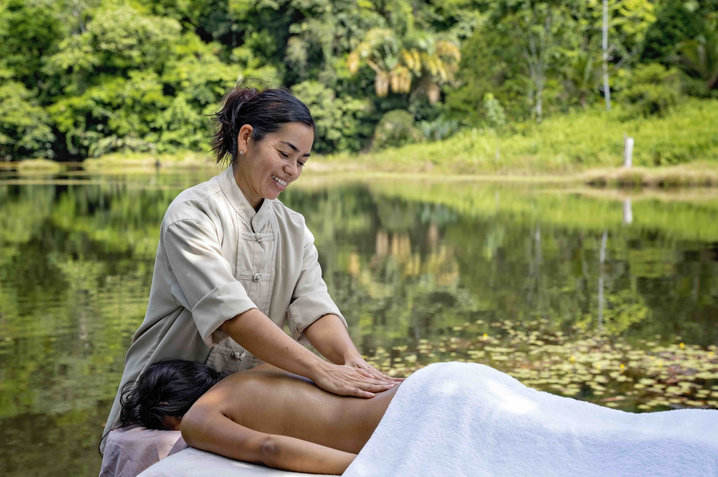 massage foran sø Maquenque Ecolodge, Costa Rica