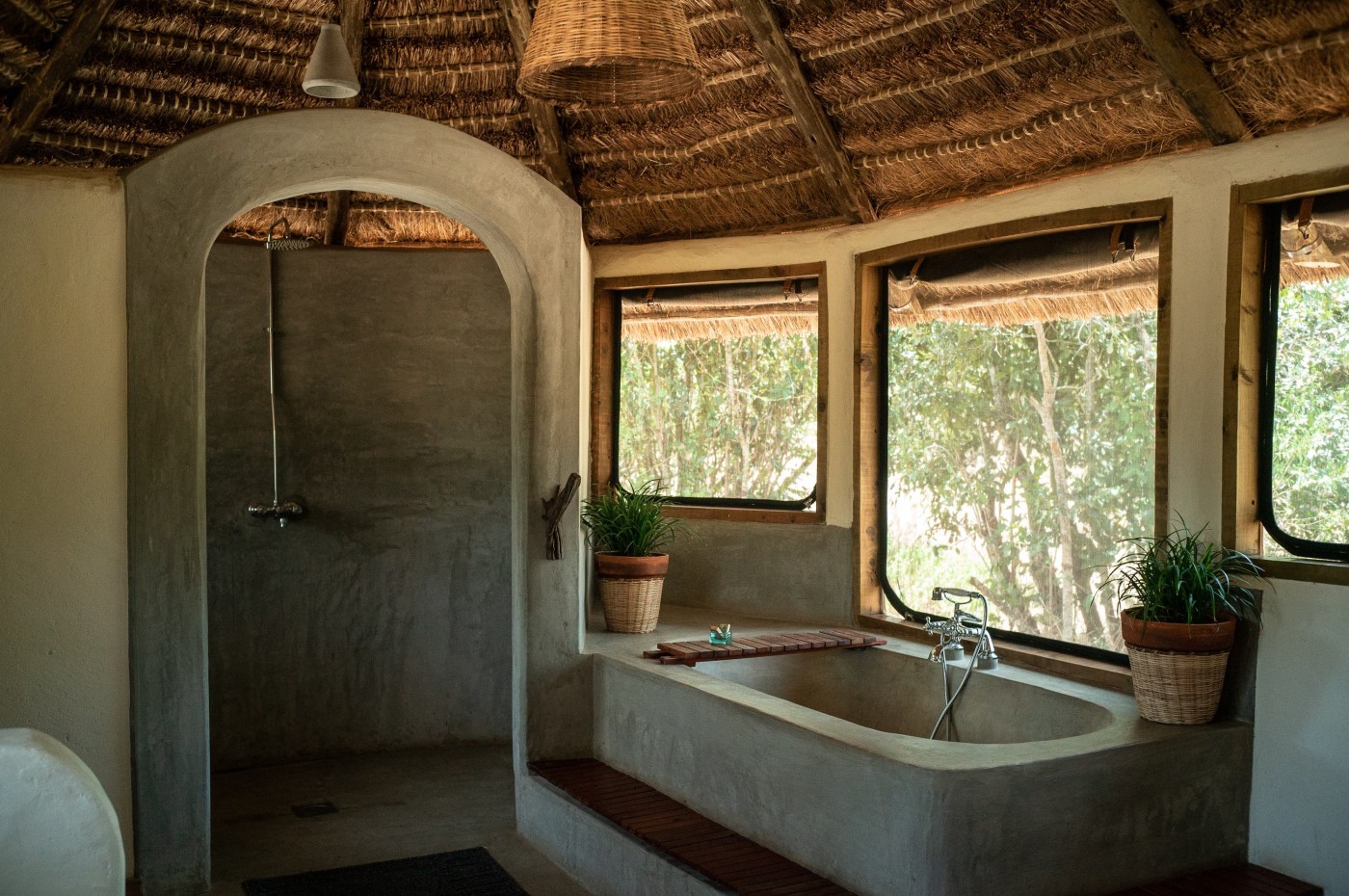 badeværelse på El Karama Lodge, Laikipia, Kenya