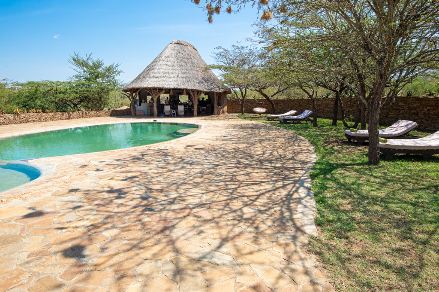 Pool på El Karama Lodge, Laikipia, Kenya