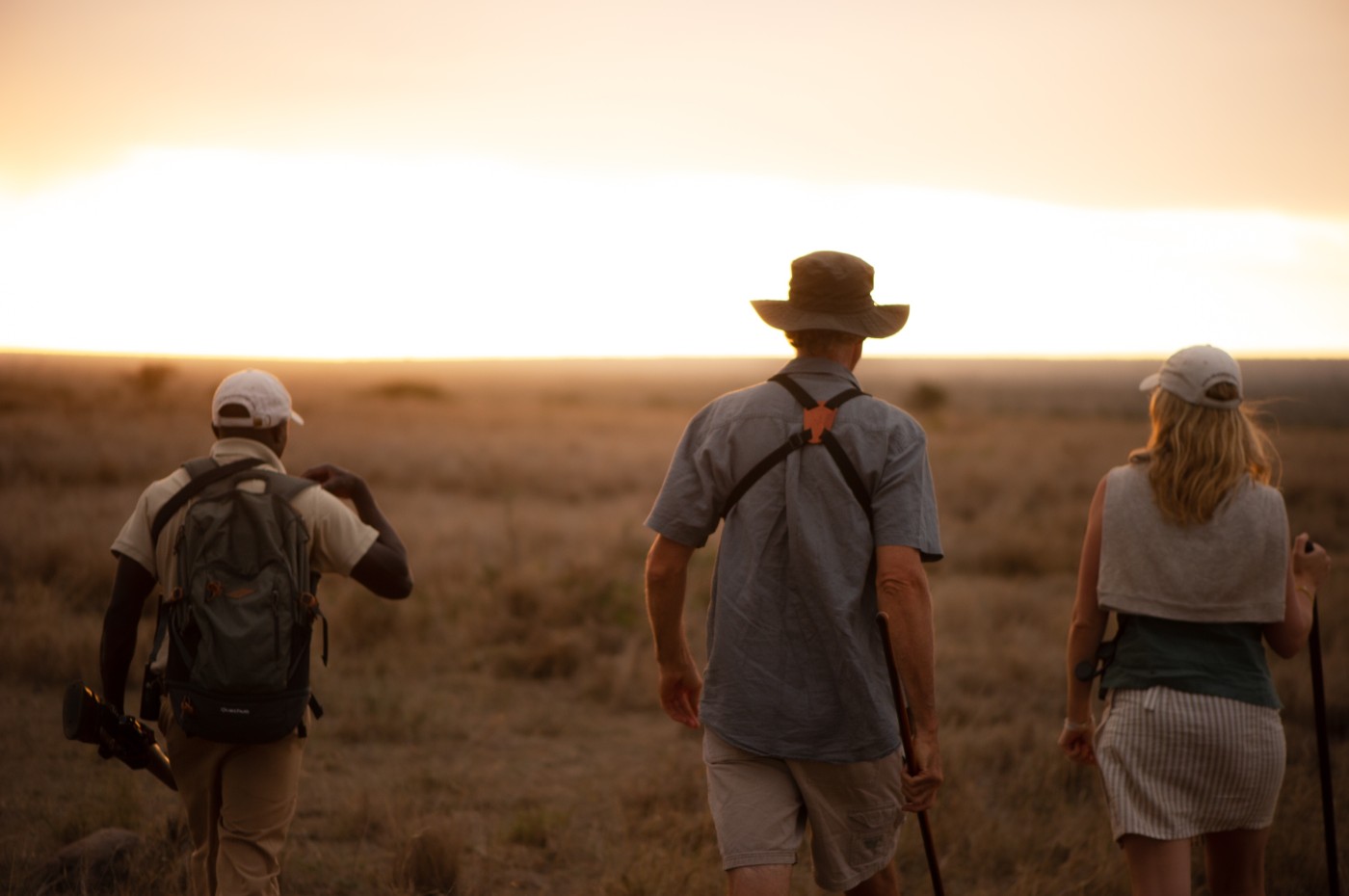 Walking safari i solopgang, El Karama Lodge, Laikipia, Kenya