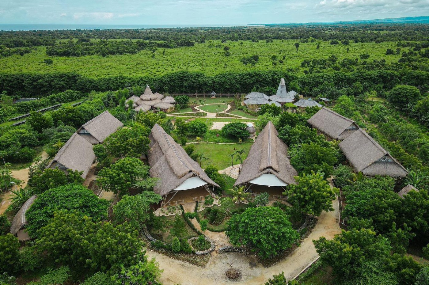 aerial af Sumba Hospitality Foundation, Indonesia