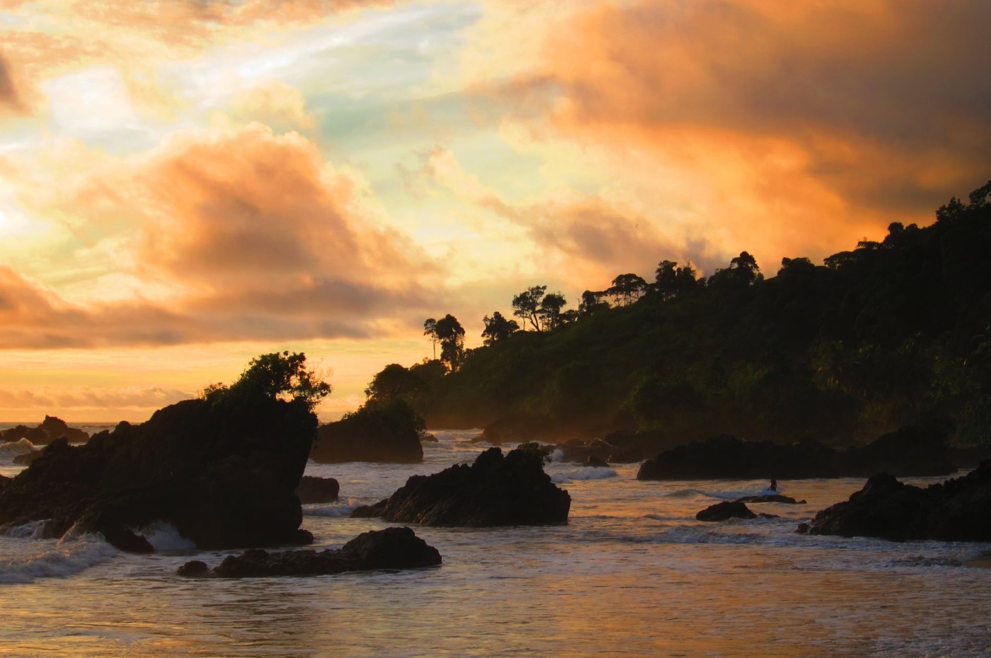 Solnedgang, Stillehavet, Colombia