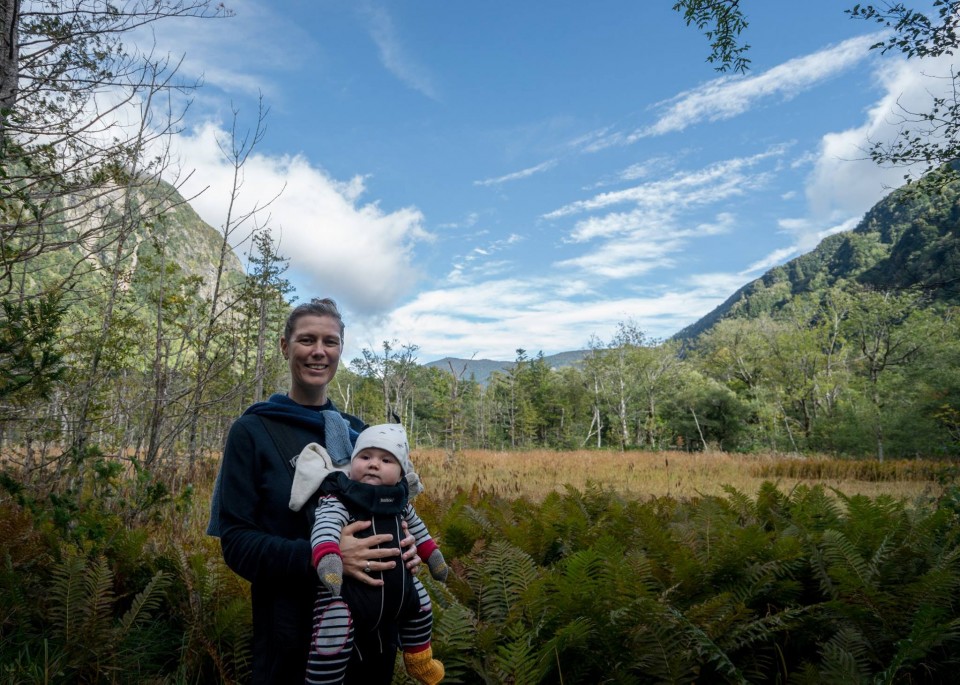 Kamikochi rejse i japan med baby