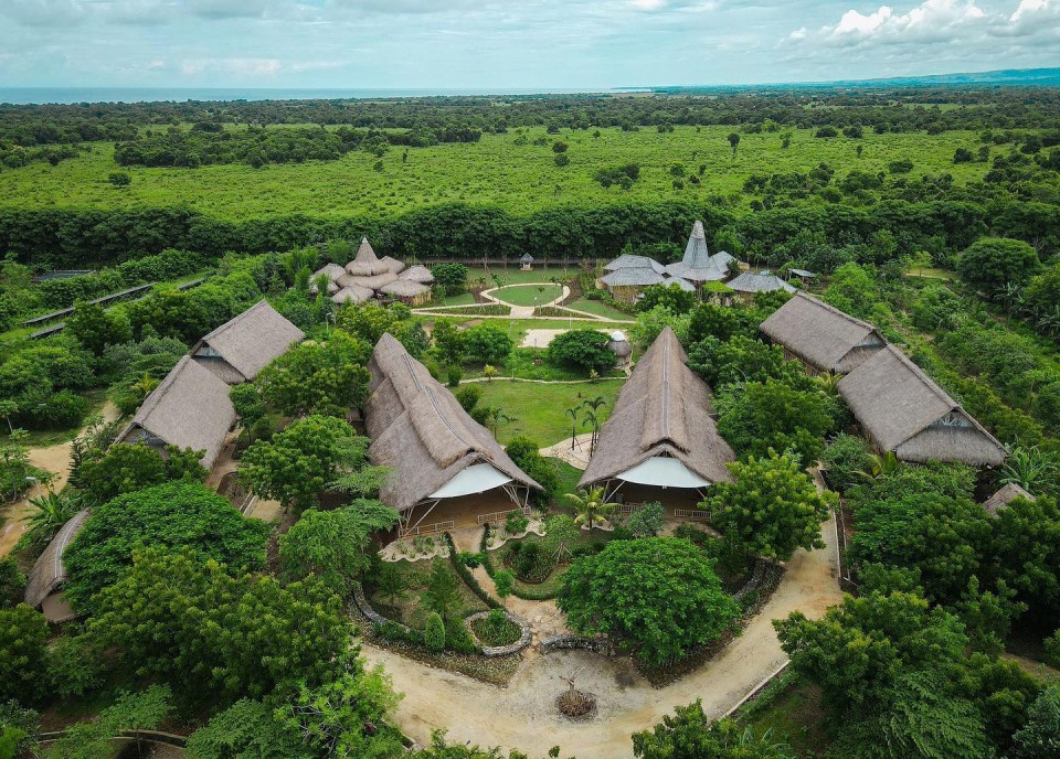 aerial af Sumba Hospitality Foundation, Indonesia