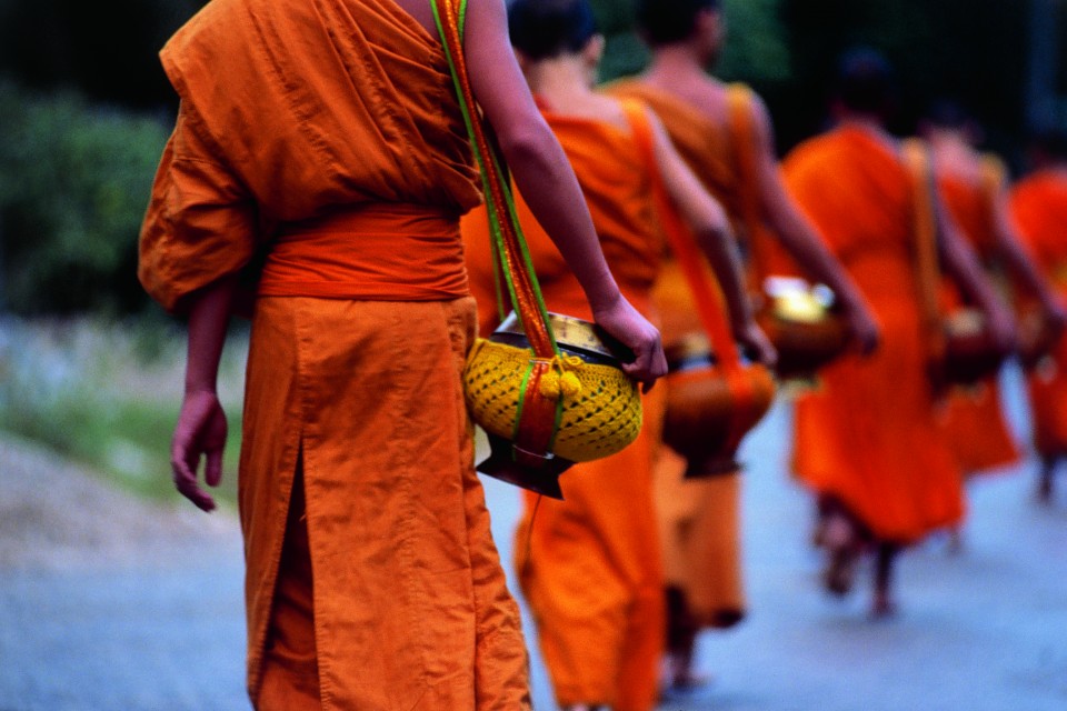 Munke i Luang Prabang, Laos Thumbnail